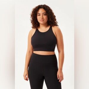 Girlfriend Black Topanga Halter Bra